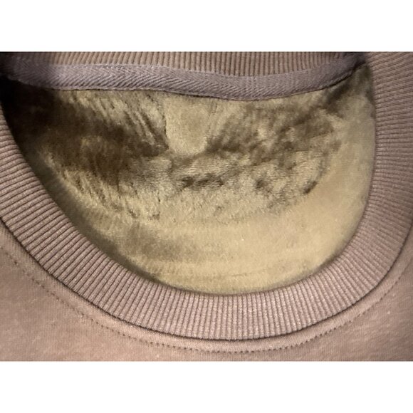 Snoopy Embroidered Brown Pullover Sweater Crewneck Soft Long Sleeve Womens - Picture 7 of 9